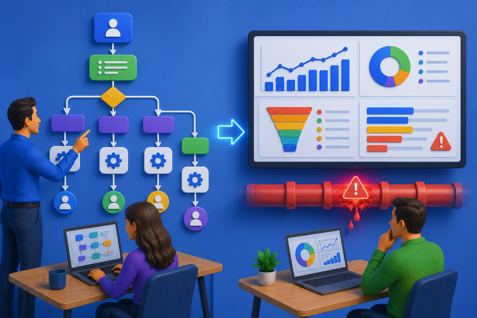Como identificar gargalos comerciais usando relatórios do Bitrix24