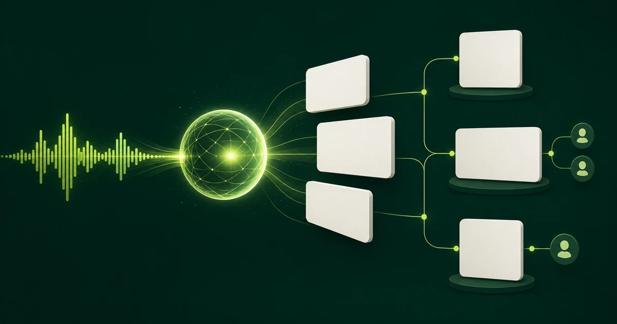 Ligação comercial transcrita e resumida automaticamente no CRM
